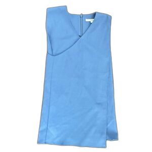 Tibi V‑Neck Sleeveless Blouse – Blue – Size 00